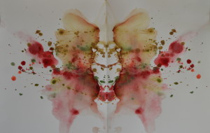 Ink blot painting