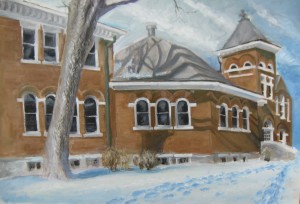 Old Main in Snow by Fuad Abdulkadar