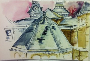 Rooftops of Old Main by Sarah Callen